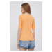 Tričko Dkny oranžová farba