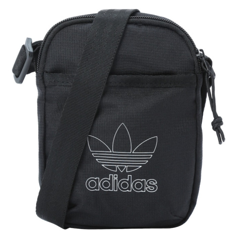 ADIDAS ORIGINALS Taška cez rameno 'Adicolor Festival'  čierna / biela