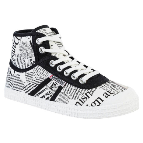 Kawasaki  News Paper Canvas Boot K202413 1002 White  Módne tenisky Biela