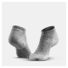 Ponožky Hike 100 nízke sivé 2 páry