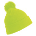 Result Zimná čiapka s brmbolcom RC028X Fluorescent Yellow