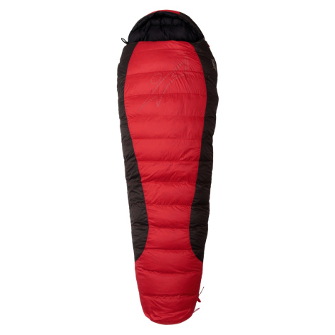 Páperový spacák Warmpeace Viking 900 195 cm Zips: pravý / Farba: červená/sivá