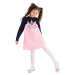 Dievčenské šaty Denokids CFF-20S1-091/Navy Blue, Pink