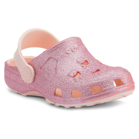 Coqui Little Frog Detské sandály 8701 Candy pink glitter