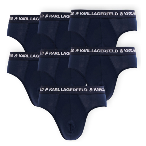 Spodná Bielizeň Karl Lagerfeld Logo 7-Pack Briefs Set Modrá