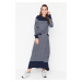 Trendyol Navy Blue Striped Crew Neck Knitwear Dress