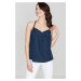 Lenitif Woman's Blouse K392 Navy Blue