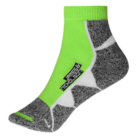 James&amp;Nicholson Unisex športové ponožky JN214 Bright Green