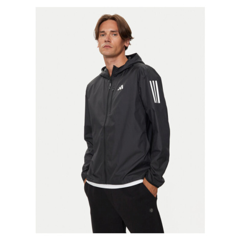 Adidas Bežecká bunda Own The Run IN1483 Čierna Slim Fit