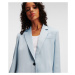 Sako Karl Lagerfeld Fluid Satin Tailored Blazer Cashmere Blue