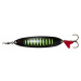 Dam blyskáč effzett slim standard spoon uv fluo green black - 9,5 cm 32 g