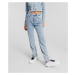 Džínsy Karl Lagerfeld Jeans Klj Hr Straight Boucle Denim Light Blue