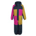 Dievčenský zimný overal COLOR KIDS Coverall colorblock, AF 10.000, festival fuchsia