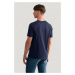 TRIČKO GANT REG SHIELD SS T-SHIRT EVENING BLUE