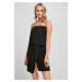 Women's short bandeau dress made of viscose black