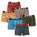 6PACK Mens Boxers Styx long art sports rubber multicolor