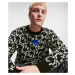 Sveter Karl Lagerfeld Jeans Klj Monogram Jacquard Sweater Čierna