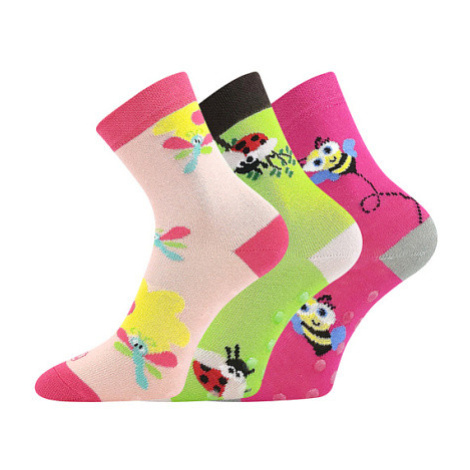 Lonka Woodik Abs Detské trendy ponožky - 3 páry BM000003339900100168 mix holka