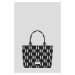 Kabelka Karl Lagerfeld K/Monogram Knit Md Tote Black/White