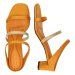 TOMMY HILFIGER Remienkové sandále  béžová / oranžová