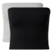 NEW LOOK Top  sivá melírovaná / čierna