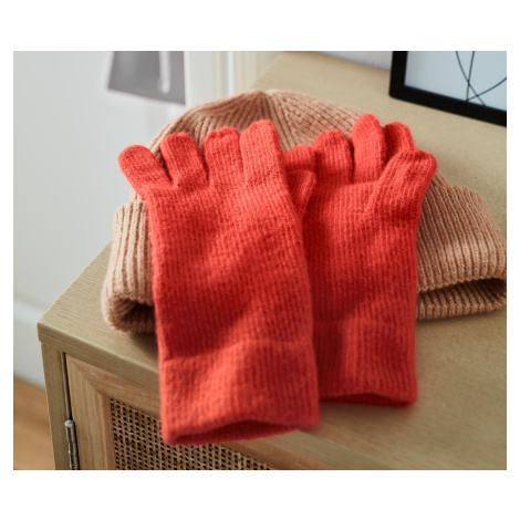 Pletené rukavice, červené Tchibo