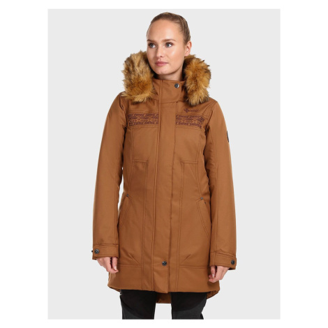 Hnedý dámsky zimný kabát Kilpi PERU-W