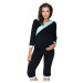 Čierne tehotenské pyžamo 0153