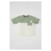 DEFACTO Baby Boy Crew Neck Color Block Short Sleeve T-Shirt