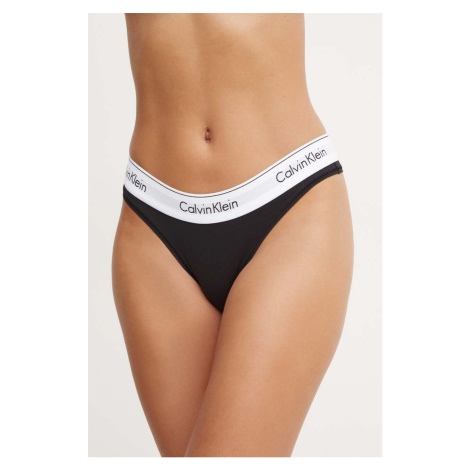 Brazílske nohavičky Calvin Klein Underwear čierna farba, 000QF5981E