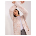 Dusty pink women's knitted cardigan
