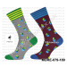 MORE Pánske ponožky More-079-189 190-bordová