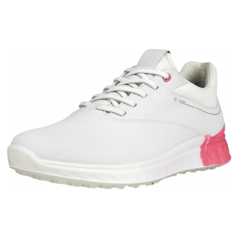 Ecco S-Three White/Bubblegum Dámske golfové topánky