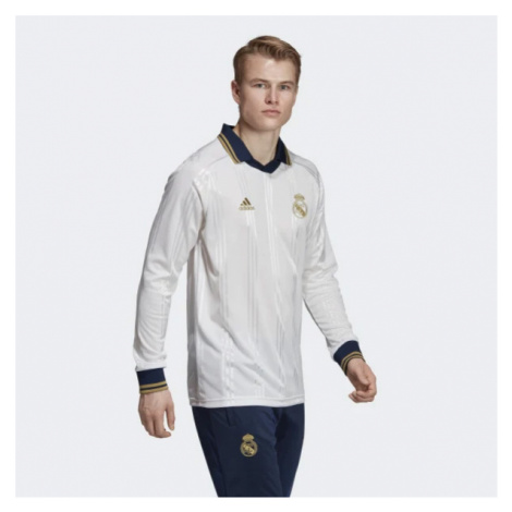 Tričko s dlhým rukávom Adidas Real Madrid Icons Tee White
