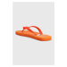 Žabky Calvin Klein Jeans BEACH SANDAL MONOGRAM TPU pánske, oranžová farba