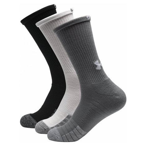 Ponožky Under Armour Heatgear Crew Grey Steel Sock 3-Pack