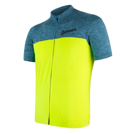 Men's Jersey Sensor Cyklo Motion Blue/Neon Yellow