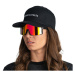 HORSEFEATHERS Cyklistické okuliare Magnum - matt black/mirror red BLACK