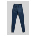 Džínsy Karl Lagerfeld Ikonik Skinny Denim Pants Mid Blue Denim