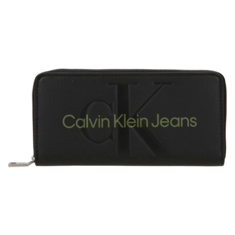 Calvin Klein Jeans Peňaženka  kaki / čierna
