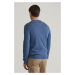 SVETER GANT COTTON PIQUE C-NECK DENIM BLUE MELANGE