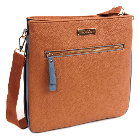 Dámska crossbody kabelka Doca 14107 - camel