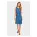 Dámske riflové šaty SUK566 - Greenpoint středně modrá
