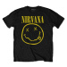 Nirvana tričko Yellow Smiley Čierna