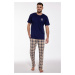 Pánske pyžamo Cornette Canada - bavlna Tmavomodrá