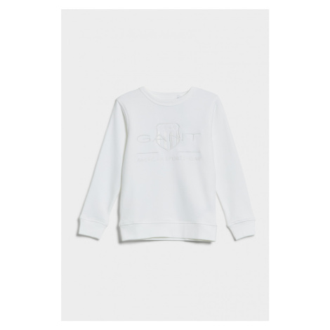 MIKINA GANT TONAL ARCHIVE SHIELD SWEAT biela