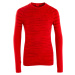 Detské futbalové spodné tričko Keepdry 500 s dlhým rukávom červené