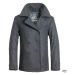 kabát BRANDIT Pea Coat – Anthrazit