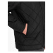 Čierna pánska prešívaná bunda Ombre Clothing BIKER ​