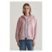 MIKINA GANT REL SHIELD ZIP HOODIE FADED PINK